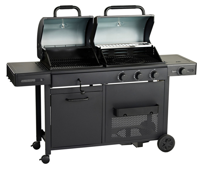 Gasolgrill 3 brännare + 1 sidobrännare 12,95 kW Grillexpert